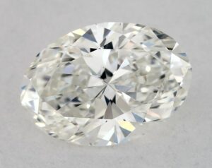 Natural 0.52 Carat H VS1 Oval Diamond
