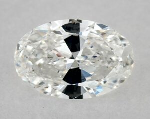 Natural 0.5 Carat F SI1 Oval Diamond