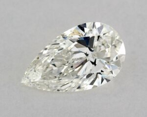 Natural 0.71 Carat I SI1 Pear Diamond