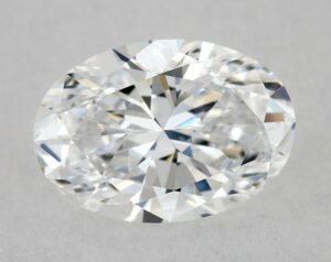 Natural 0.53 Carat D VVS1 Oval Diamond