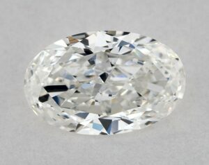 Natural 0.51 Carat F VVS2 Oval Diamond