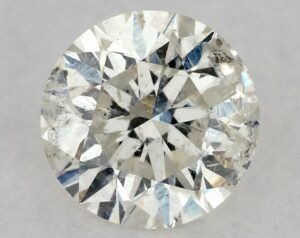 Natural 0.61 Carat K Round Diamond