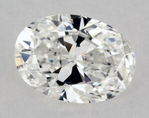Natural 0.52 Carat F VVS2 Oval Diamond