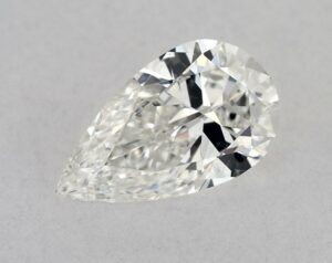 Natural 0.54 Carat G SI1 Pear Diamond