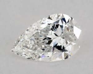 Natural 0.51 Carat F SI1 Pear Diamond