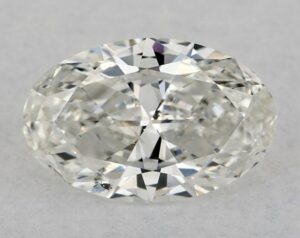 Natural 0.5 Carat H SI1 Oval Diamond