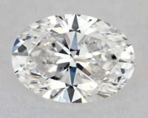 Natural 0.51 Carat D VS2 Oval Diamond
