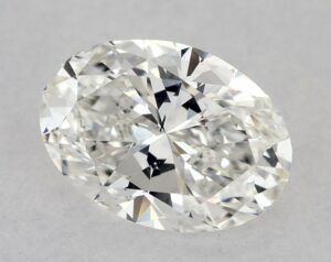 Natural 0.92 Carat G SI1 Oval Diamond