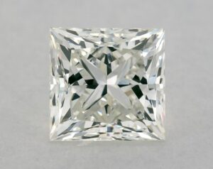 Natural 0.84 Carat K VS2 Princess Diamond