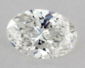 Natural 0.52 Carat F IF Oval Diamond