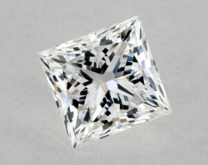 Natural 0.86 Carat F VVS2 Princess Diamond