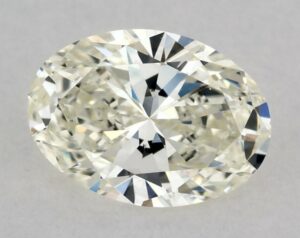Natural 0.52 Carat L VS2 Oval Diamond