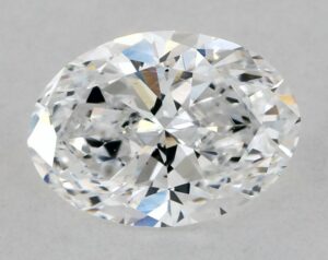 Natural 0.72 Carat D SI1 Oval Diamond