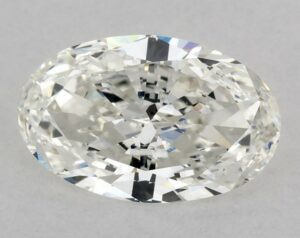 Natural 0.56 Carat H VS1 Oval Diamond