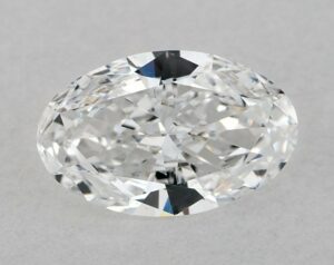 Natural 0.5 Carat D SI1 Oval Diamond