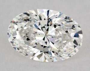 Natural 0.73 Carat F SI1 Oval Diamond