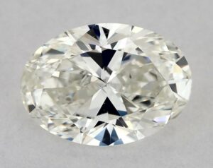 Natural 0.55 Carat I SI1 Oval Diamond