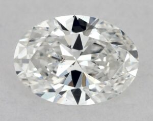 Natural 0.52 Carat E SI1 Oval Diamond