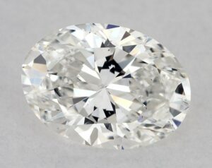 Natural 0.6 Carat F SI1 Oval Diamond