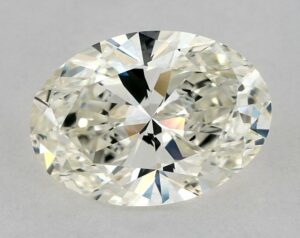 Natural 2.22 Carat K IF Oval Diamond