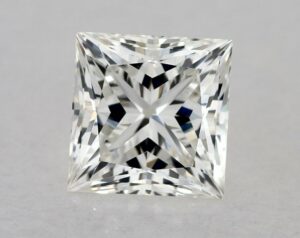 Natural 0.93 Carat H VVS2 Princess Diamond
