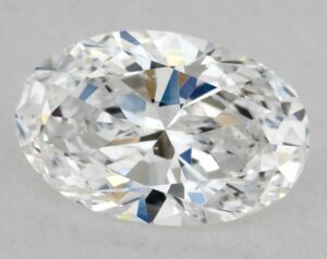 Natural 0.51 Carat D SI1 Oval Diamond