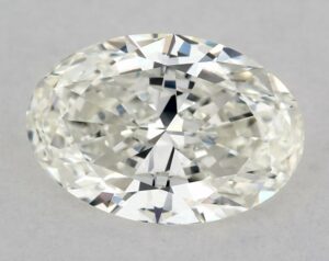 Natural 0.55 Carat H VVS2 Oval Diamond