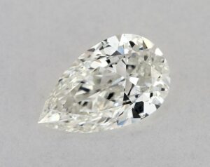 Natural 0.56 Carat H SI1 Pear Diamond