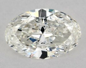 Natural 0.58 Carat I VS1 Oval Diamond