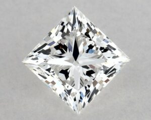 Natural 0.7 Carat F VVS2 Princess Diamond
