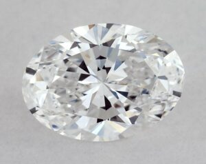 Natural 0.53 Carat D VVS1 Oval Diamond