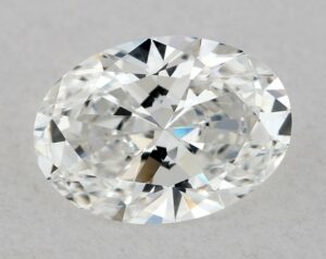 Natural 0.53 Carat E VVS2 Oval Diamond