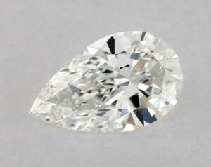 Natural 0.5 Carat H SI1 Pear Diamond