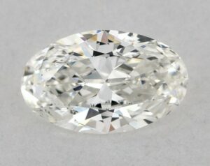 Natural 0.5 Carat H SI1 Oval Diamond