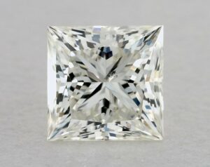 Natural 0.81 Carat K SI1 Princess Diamond