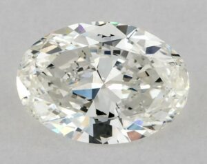 Natural 0.5 Carat I SI1 Oval Diamond