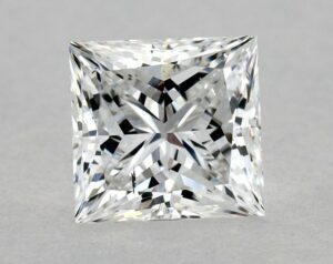 Natural 0.71 Carat D SI1 Princess Diamond
