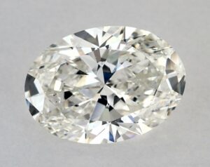 Natural 4 Carat H SI1 Oval Diamond