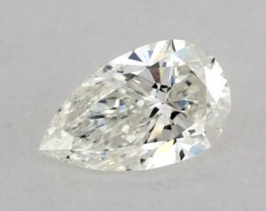 Natural 0.7 Carat I SI1 Pear Diamond