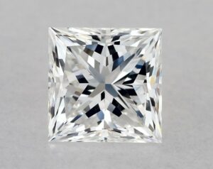 Natural 0.79 Carat E VS2 Princess Diamond