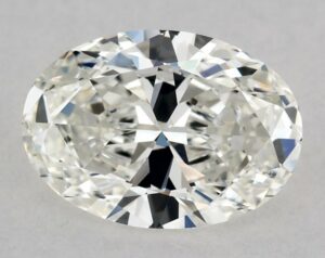 Natural 0.68 Carat H VVS2 Oval Diamond