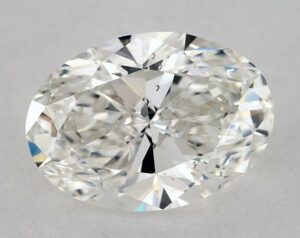 Natural 1.56 Carat H SI1 Oval Diamond