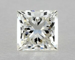 Natural 0.91 Carat J VVS2 Princess Diamond