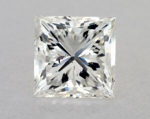 Natural 2 Carat H SI1 Princess Diamond