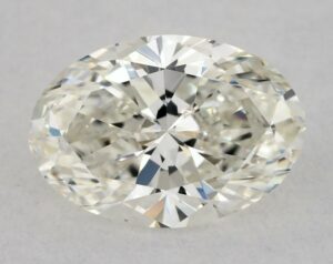 Natural 0.54 Carat J VVS2 Oval Diamond