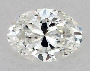 Natural 0.5 Carat F VVS2 Oval Diamond