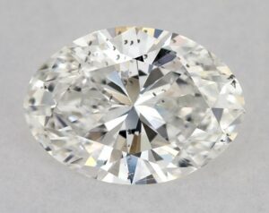 Natural 0.55 Carat F SI1 Oval Diamond