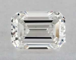 Natural 0.75 Carat D VS2 Emerald Diamond