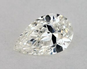 Natural 0.66 Carat I SI1 Pear Diamond