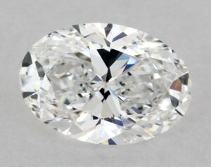 Natural 0.51 Carat D VVS2 Oval Diamond
